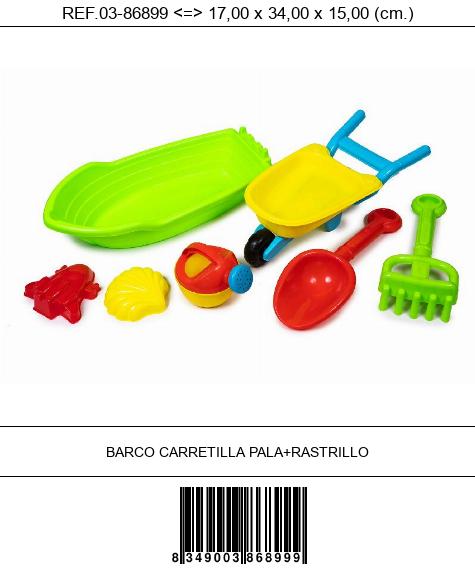BARCO CARRETILLA PALA+RASTRILLO