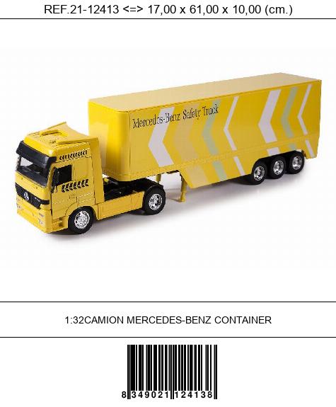 1:32CAMION MERCEDES-BENZ CONTAINER
