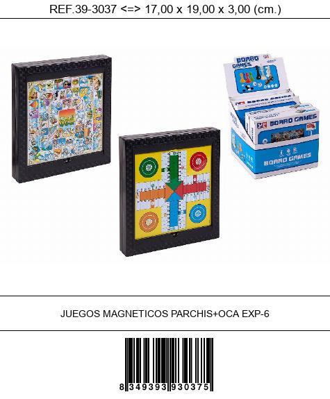 JUEGOS MAGNETICOS PARCHIS+OCA EXP-6