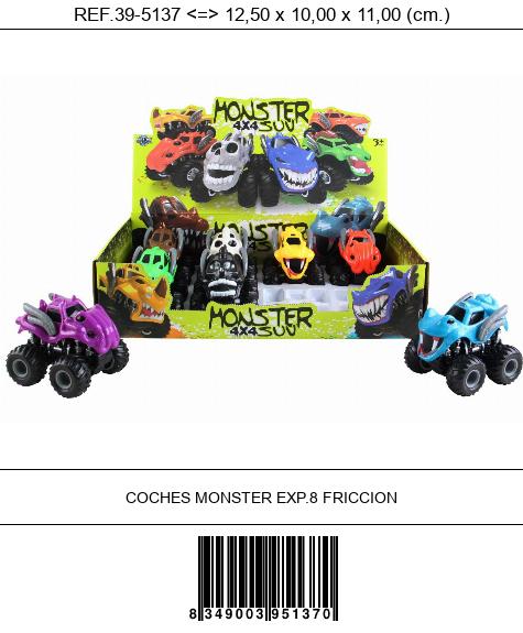 COCHES MONSTER EXP.8 FRICCION