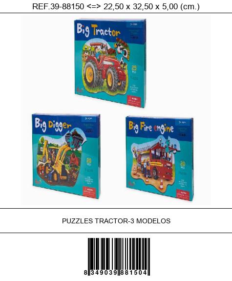 PUZZLES TRACTOR-3 MODELOS