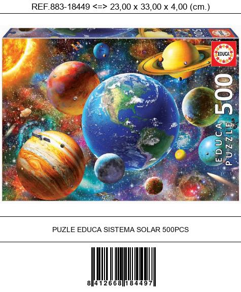 PUZLE EDUCA SISTEMA SOLAR 500PCS