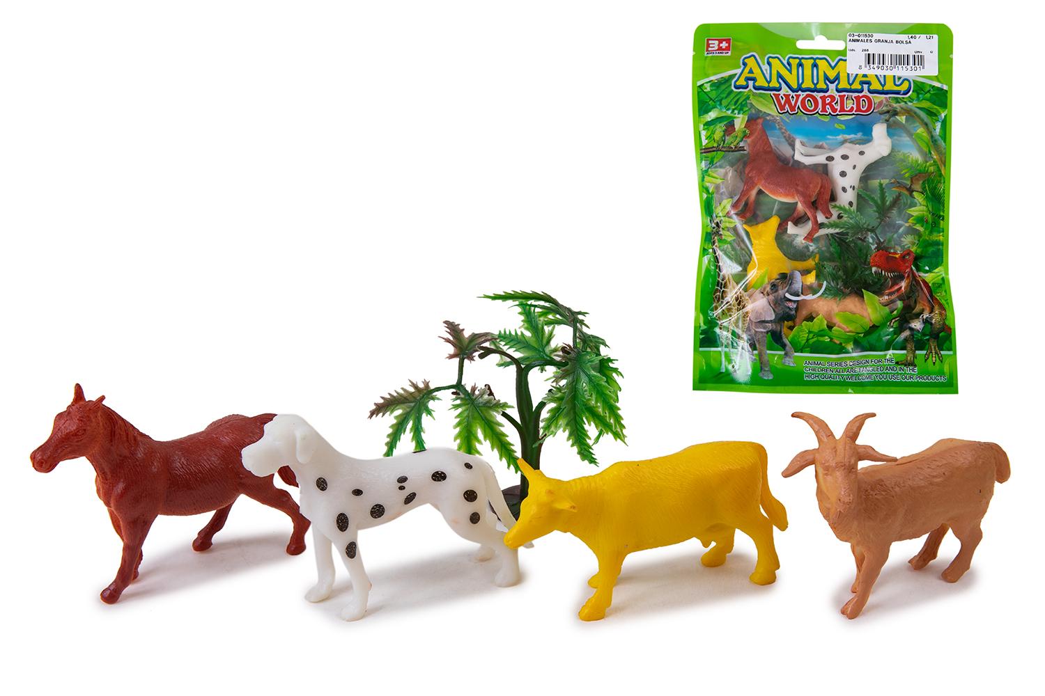 ANIMALES GRANJA 4 BOLSA