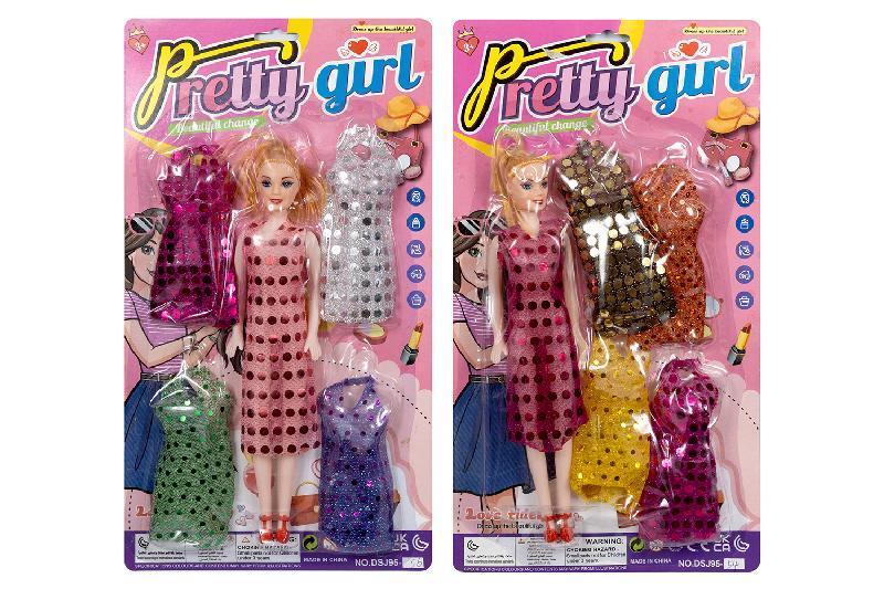 MUÑECA CON VESTIDOS DOS MODELOS BLISTER