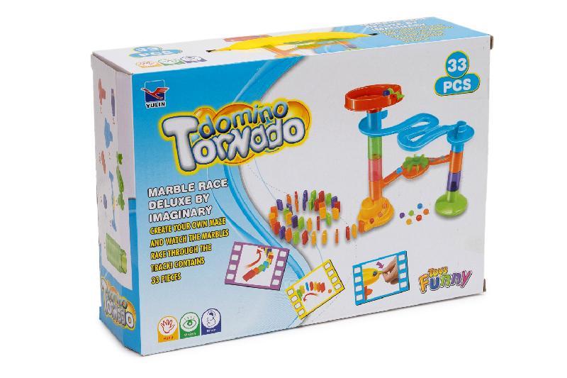JUEGO BLOQUES DOMINO-TORNADO 33PCS CAJA