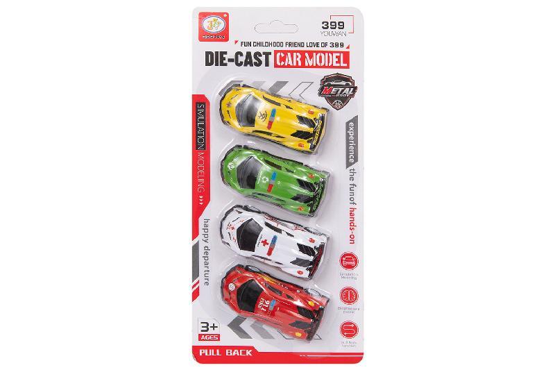 COCHES METAL 4 RETROFRICCION BLISTER