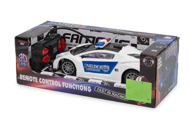 COCHE POLICIA R/C 4 CANALES CAJA
