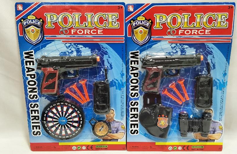 POLICIA SET PISTOLA ACCESORIOS BLT