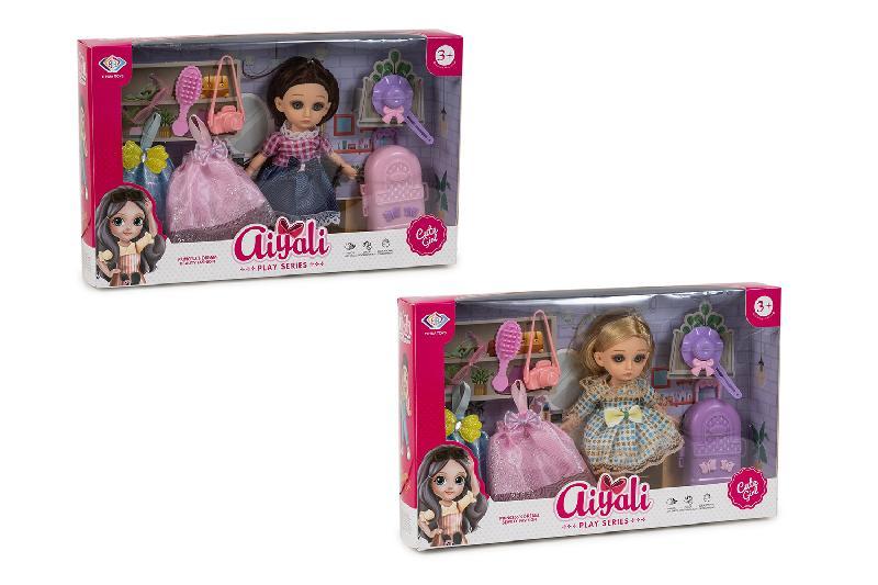 MUÑECA FALDAS ACCESORIOS 2 MODELOS CAJA