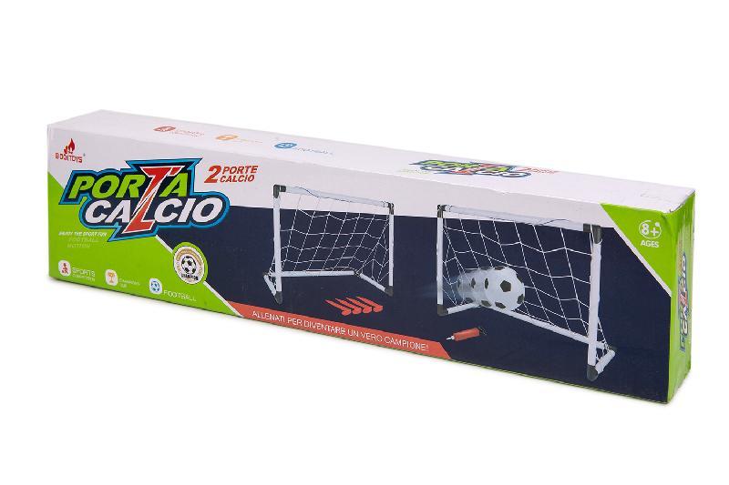 PORTERIAS FUTBOL 2 CON BALON CAJA
