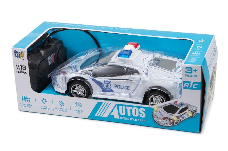 COCHE R/C POLICIA 4 CANALES LUZ