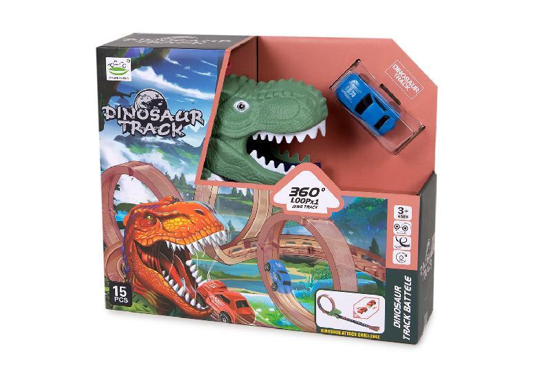 PISTA LOOPING DINOSAURIO CON COCHE