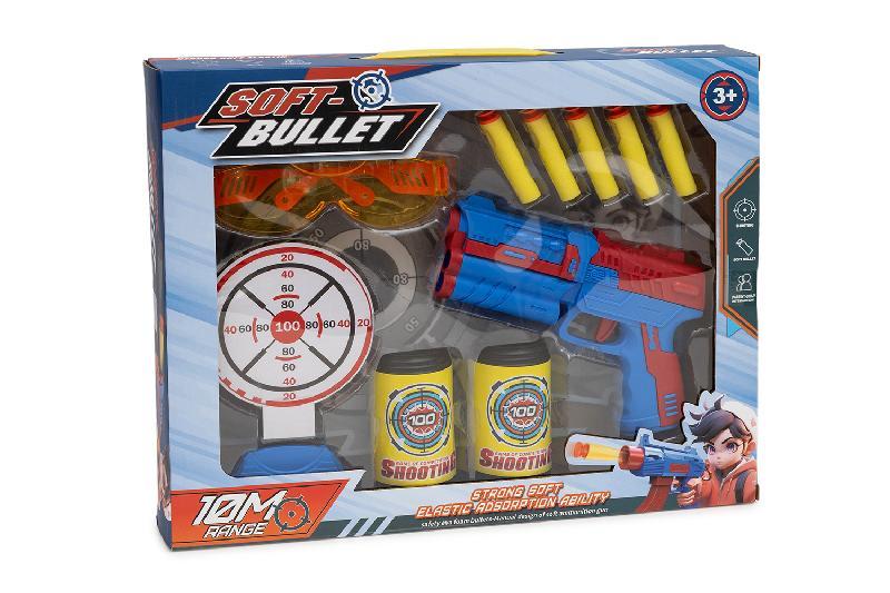 PISTOLA 5 DARDOS Y ACCESORIOS CAJA