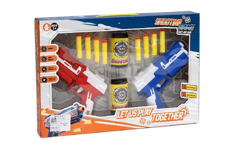 PISTOLAS 2 BOTES Y 8 DARDOS CAJA