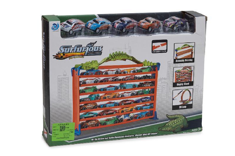 COCHES 5 CON MALETIN-PISTA CAJA