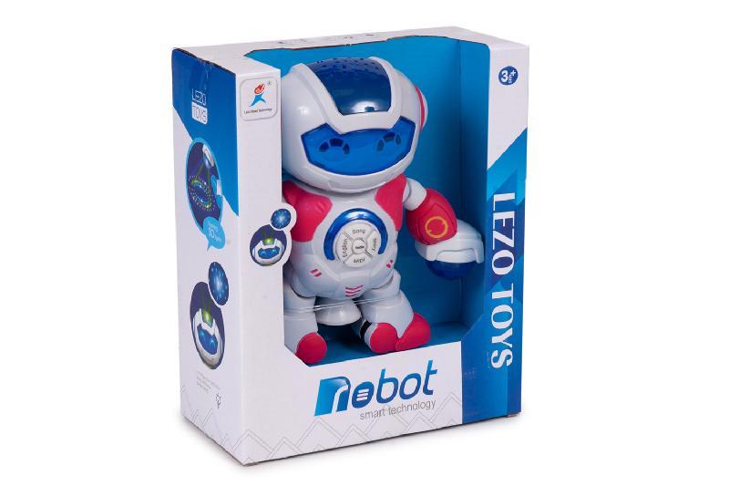 ROBOT MULTIFUCION LUZ 3D SONIDO CAJA