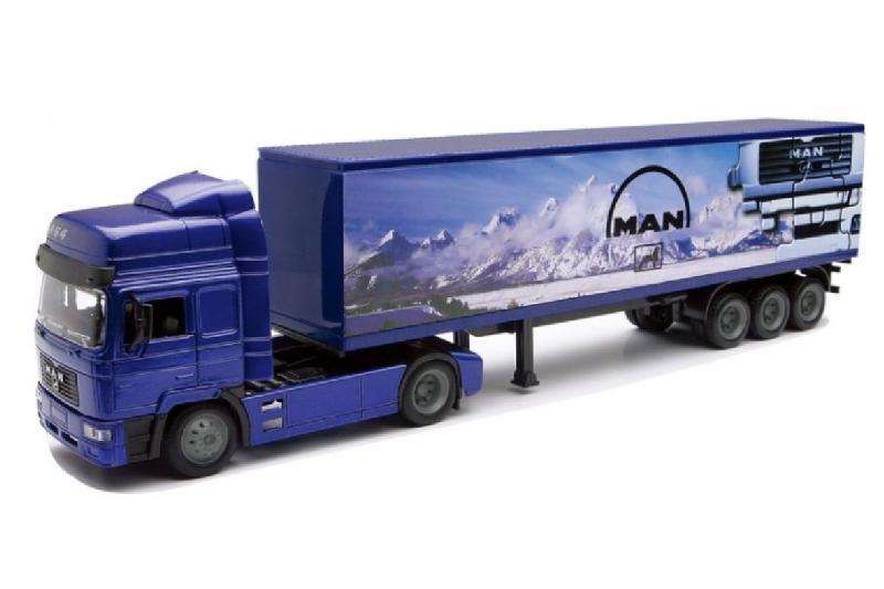 NEW RAY Camion IVECO Conteneur - Miniature - 1/43° - 36 cm