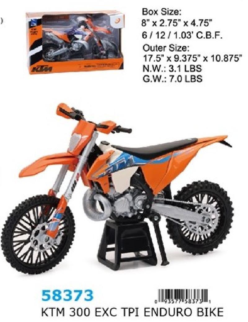 1:12 MOTO KTM 300 EXC-TPI ENDURO BIKE