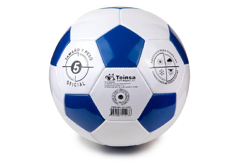 BALON FUTBOL BLANCO Y AZUL