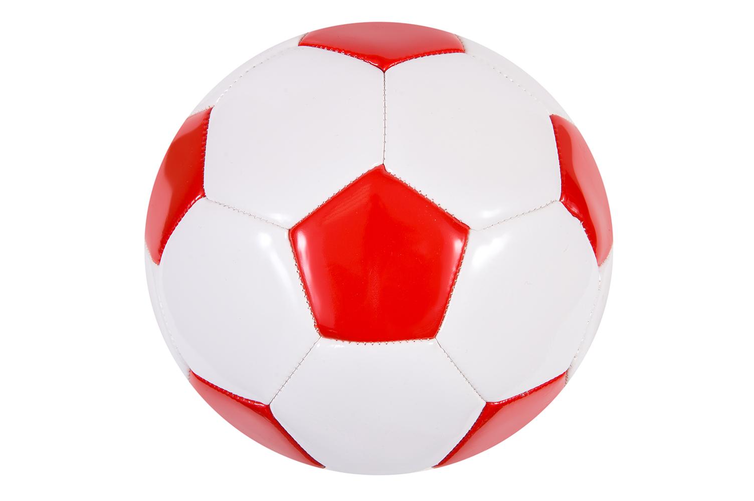 BALON DE FUTBOL BLANCO Y ROJO