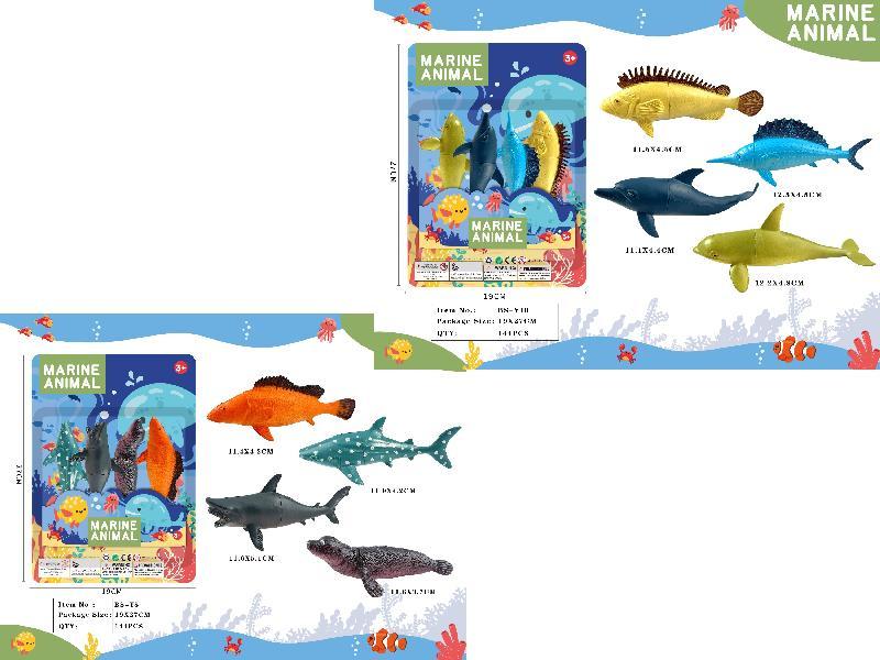 ANIMALES MARINOS 4 2 MODELOS BLISTER