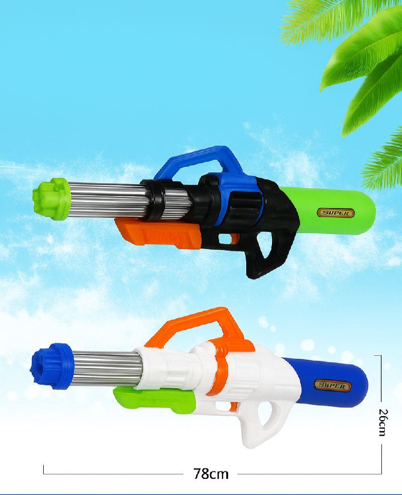 PISTOLA AGUA PRESION 78CM BOLSA 2 COLORE