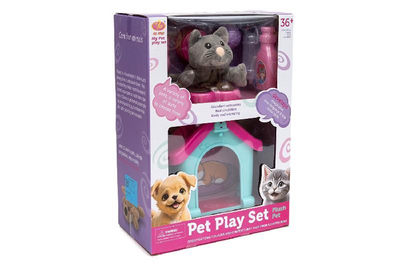 CONJUNTO 2 MOD.PERRO-GATO CASA ACCESORIO