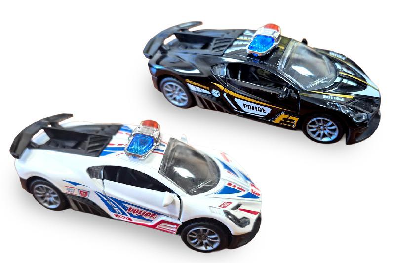 COCHE POLICIA METAL LUZ-SON RETRO EXP.12