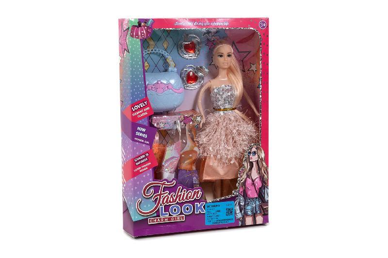 MUÑECA VESTIDOS BOLSO-PENDIENTES CAJA