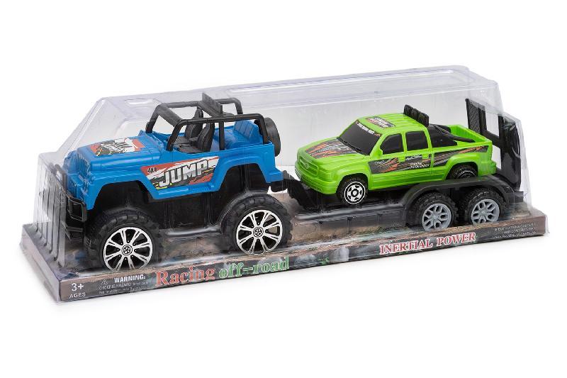 COCHE JEEP 2 COLORES REMOLQUE COCHE BURB