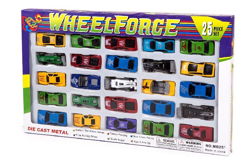 CAJA COCHES METAL 25 PIEZAS