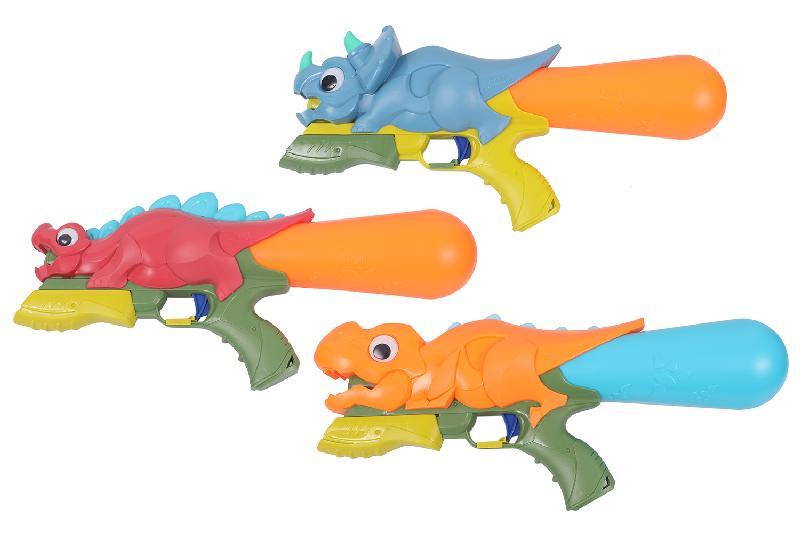 PISTOLA AGUA PRESION DINOSAURIO 42 CM