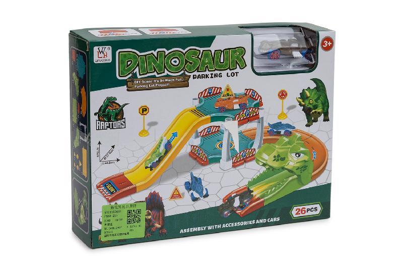 PARKING DINOSAURIO DIY CON COCHE