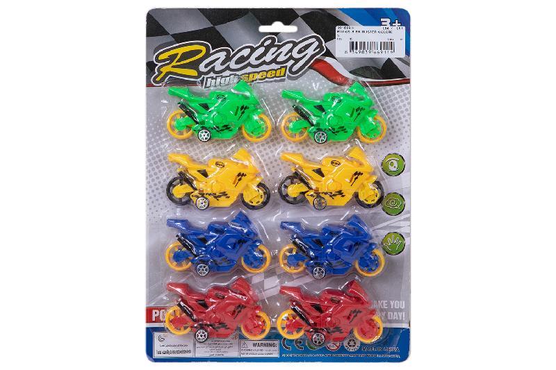 MOTOS 8 EN BLISTER COLORES