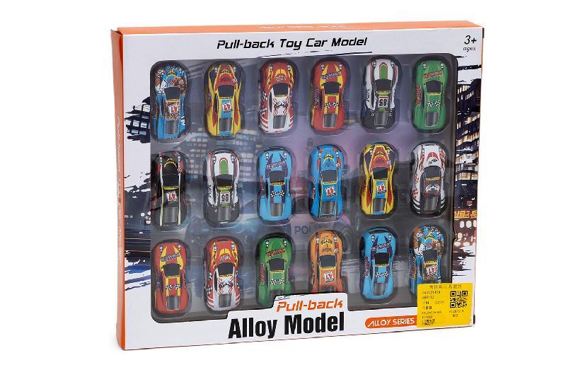 COCHE METAL RETROFRICCION 18 PCS CAJA