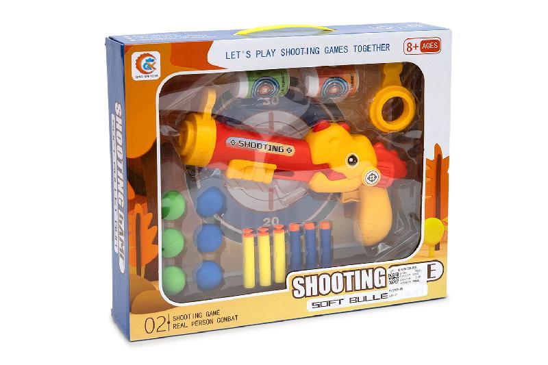 PISTOLA DINOSAURIO DARDOS BOLAS BOTES CA