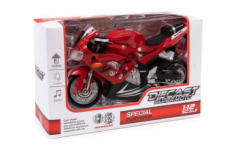 MOTO CARRERA LUZ+SONIDOS CAJA