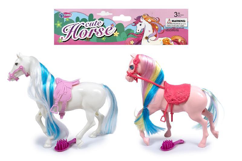 CABALLO CON PEINE BLANCO/ROSA BOLSA