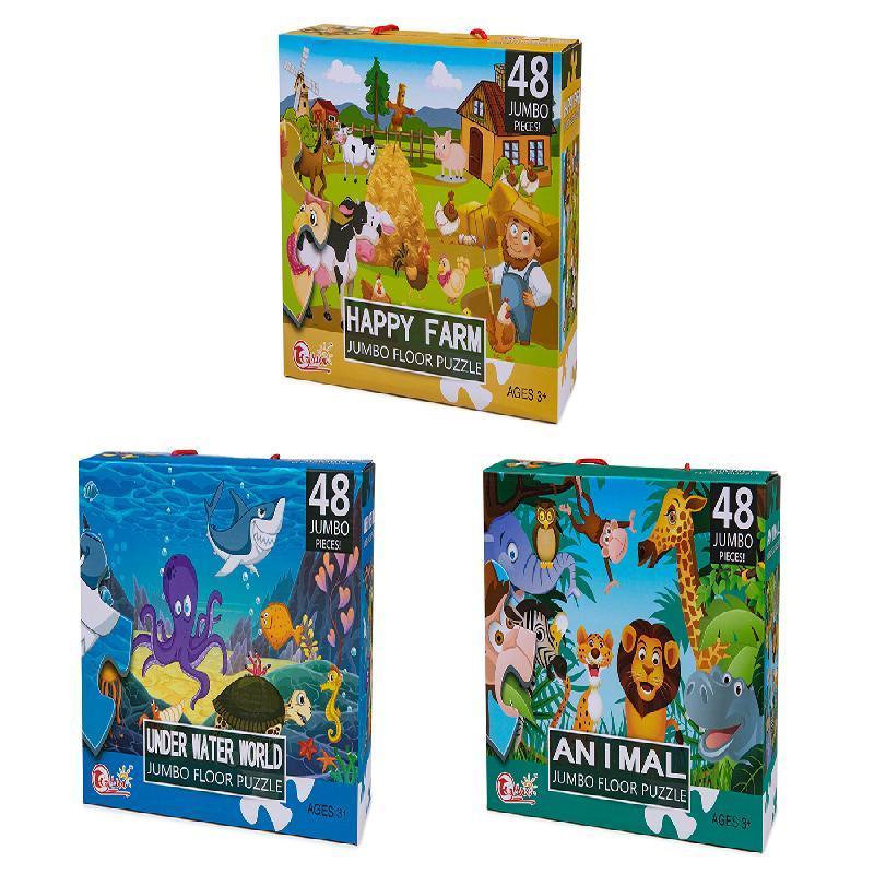 PUZZLES ANIMALES 48-JUMBO