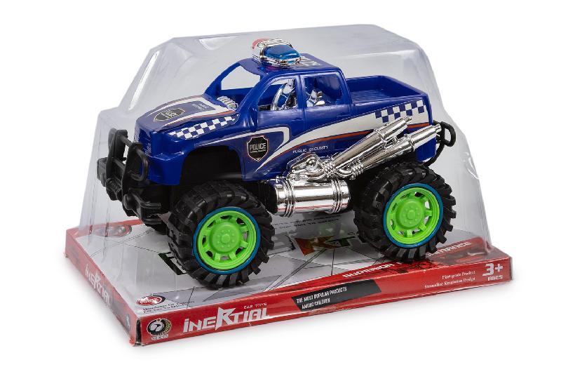 COCHE POLICIA  4X4 FRICCION BURBUJA