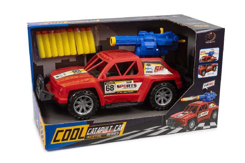 COCHE CON CAÑON LANZADOR DARDOS CAJA