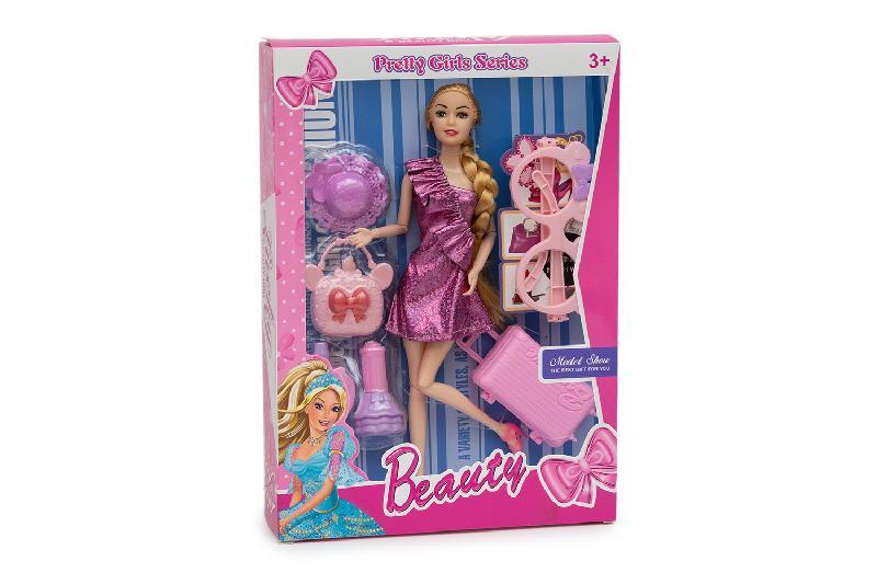 MUÑECA ARTICULADA TRENZA MALETA ACCESORI
