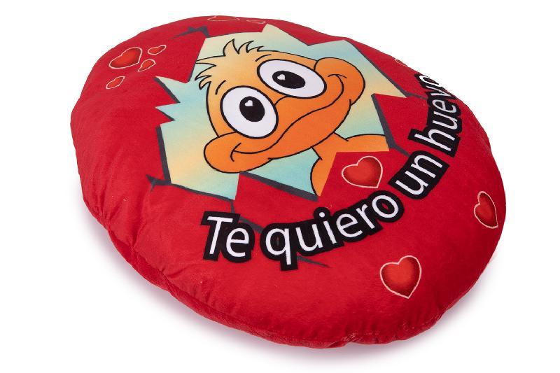 COJIN TE QUIERO UN HUEVO. 40CM.