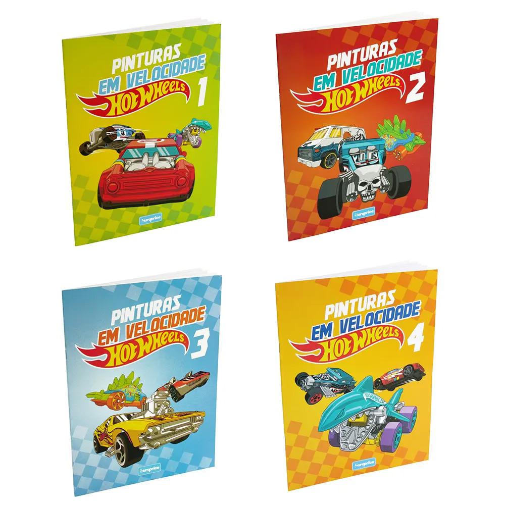 LIBRO COLOREAR HOTWHEELS 12 PAG