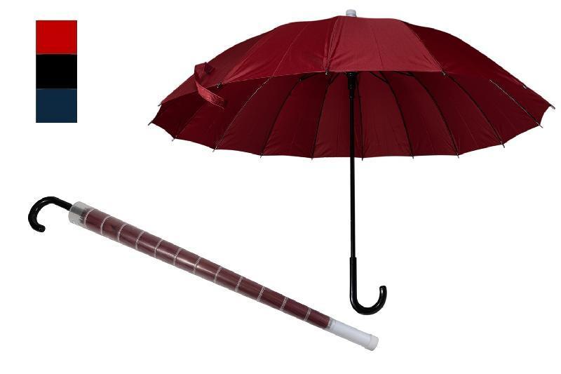 PARAGUAS PONGEE AUTOMATICO LISO 16 VARIL