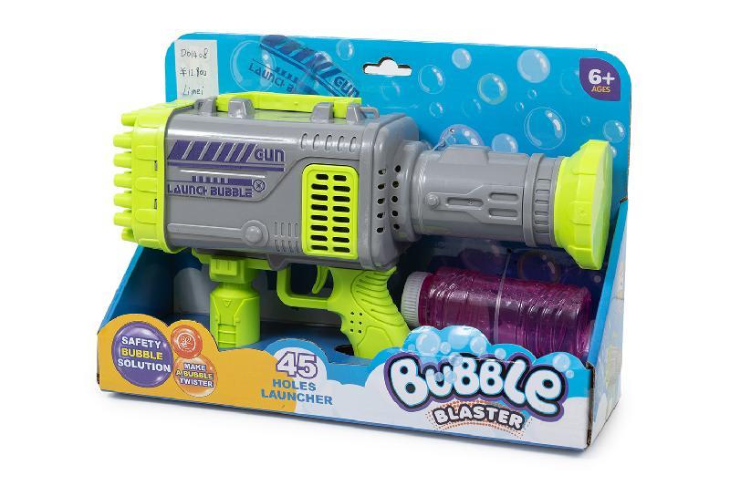 PISTOLA DE POMPAS 45 SALIDAS CON LUZ