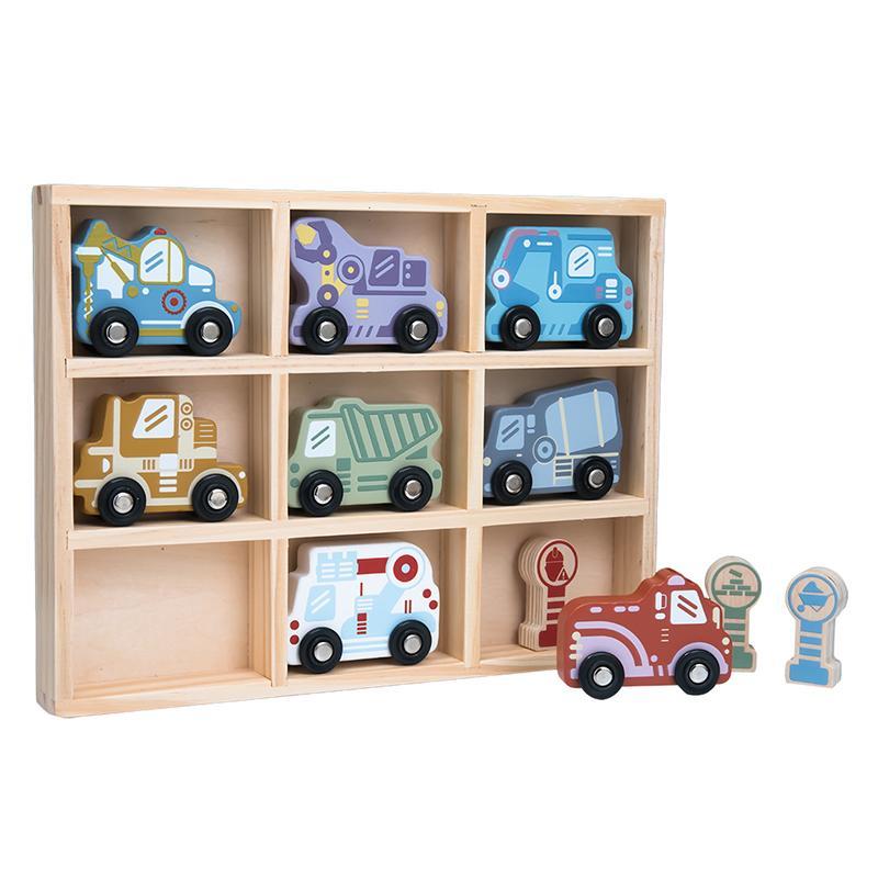 CONJUNTO VEHICULOS CONSTRUCCION MADERA