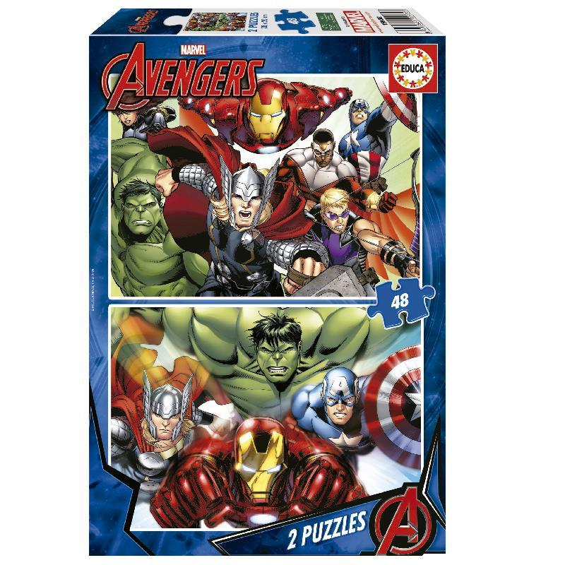 PUZLE EDUCA AVENGERS 2x48