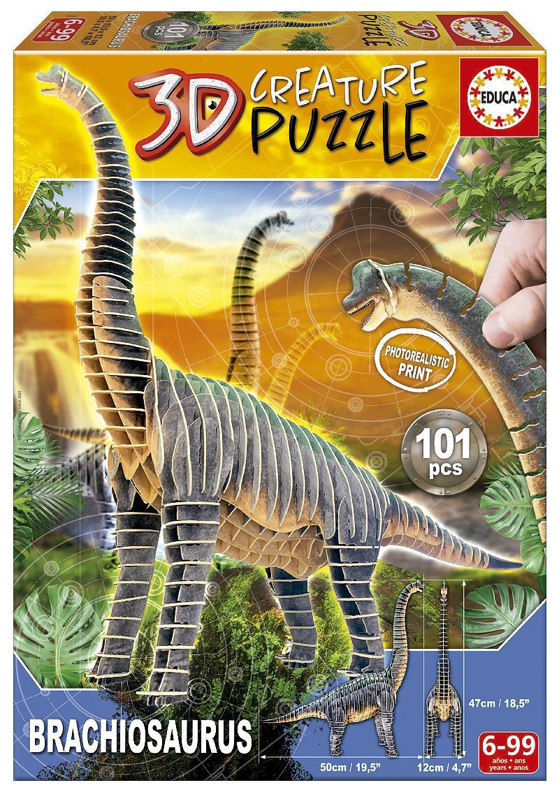 PUZLE 3D EDUCA BRACHIOSAURUS 101 PCS