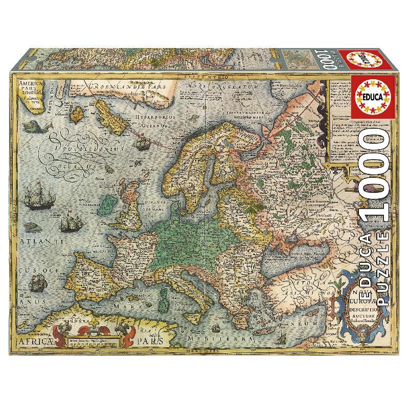 PUZLE EDUCA MAPA DE EUROPA 1000